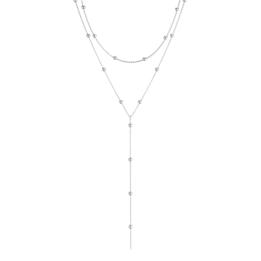 Gold Plated Lariat Necklace