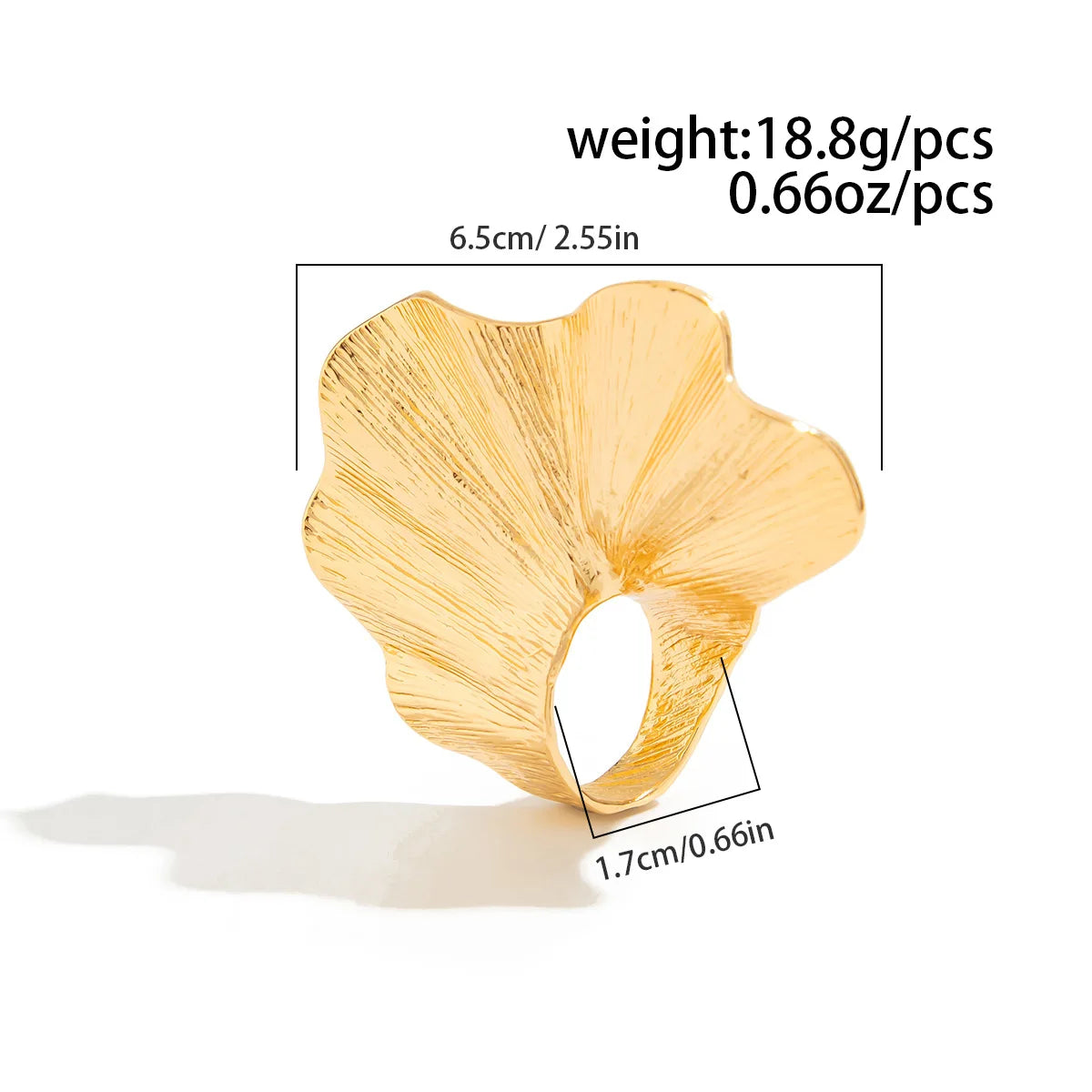 Ginkgo Leaf Ring