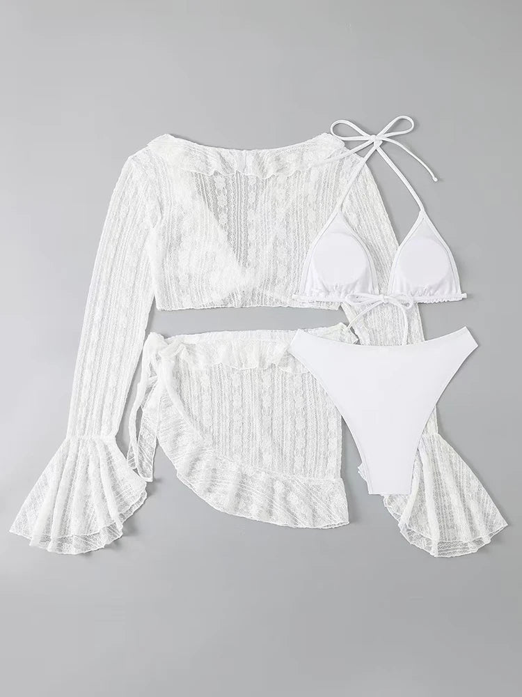 Summer Solid Bikini Set