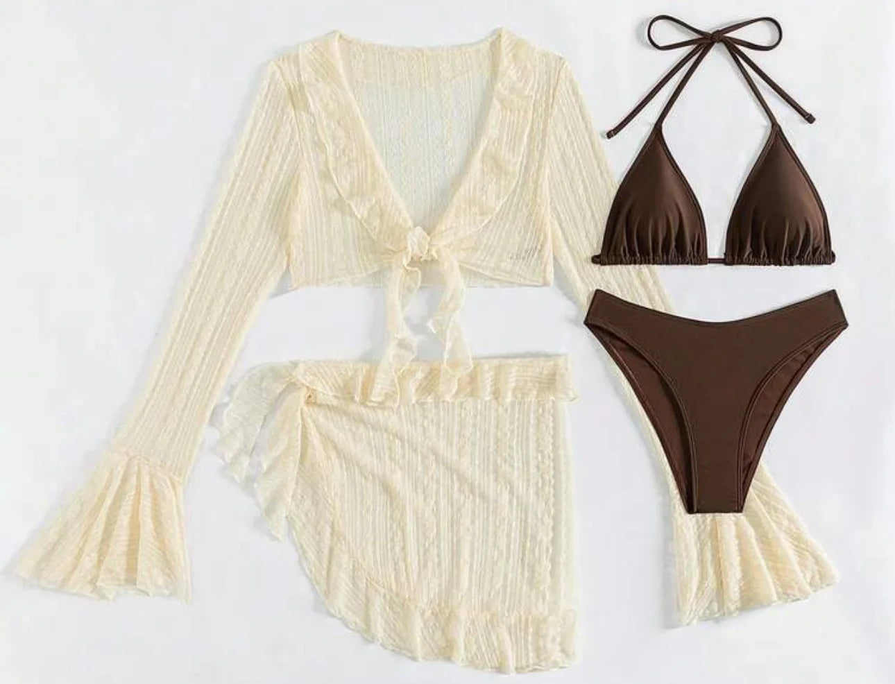 Summer Solid Bikini Set
