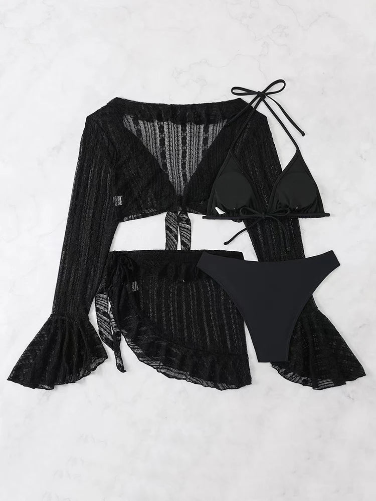Summer Solid Bikini Set