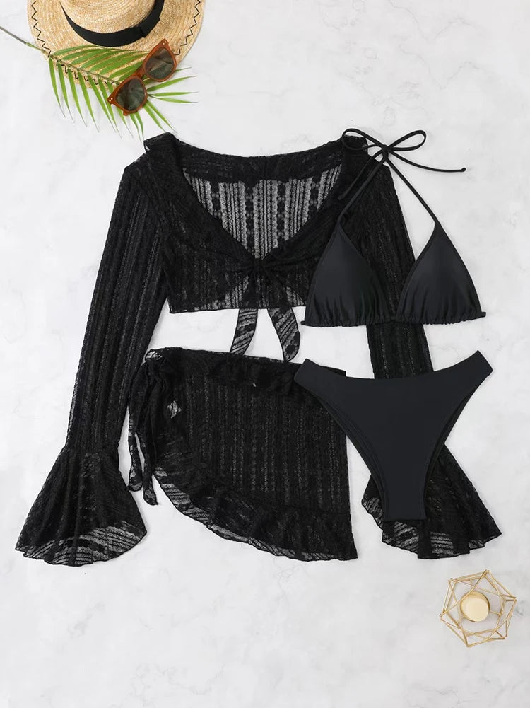 Summer Solid Bikini Set