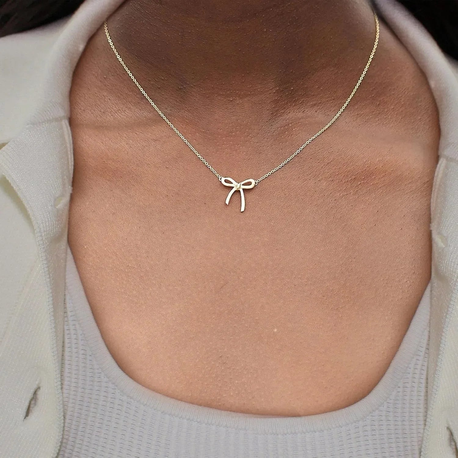 Women Bow Necklace