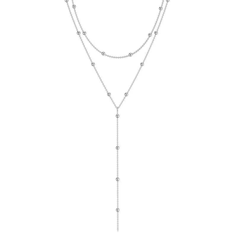 Gold Plated Lariat Necklace