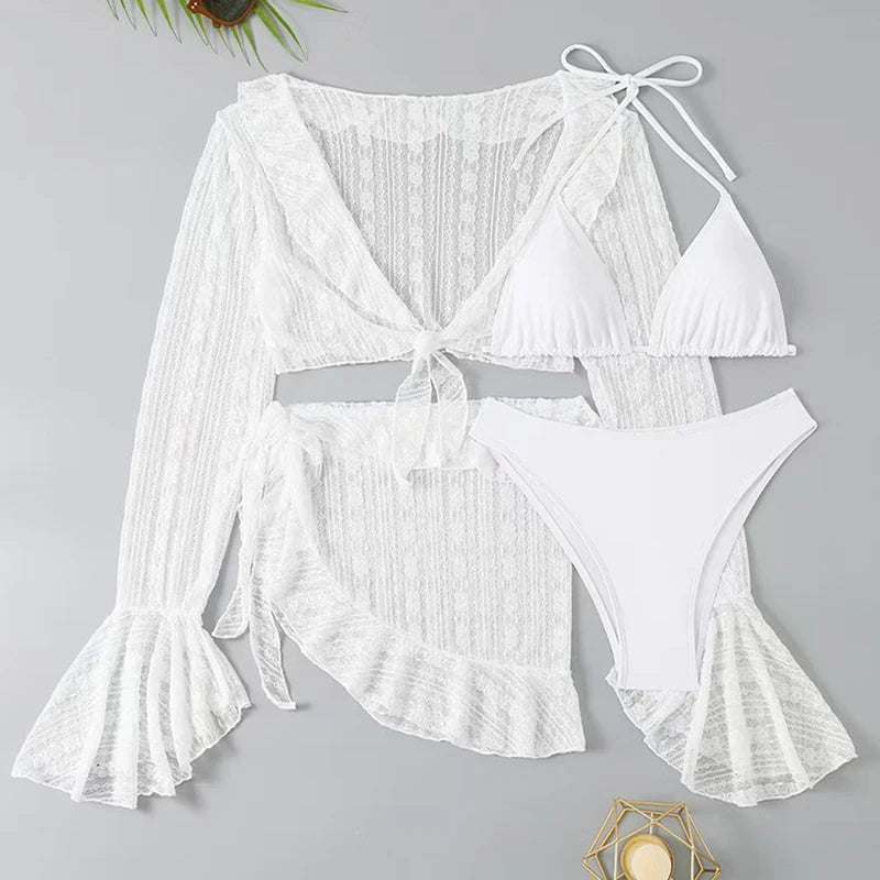 Summer Solid Bikini Set